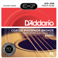 D'Addario Medium Phosphor Bronze Acoustic Strings EXP17