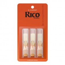 Rico By D'Adario Bb Clarinet Reeds 3.5, 3-Pack